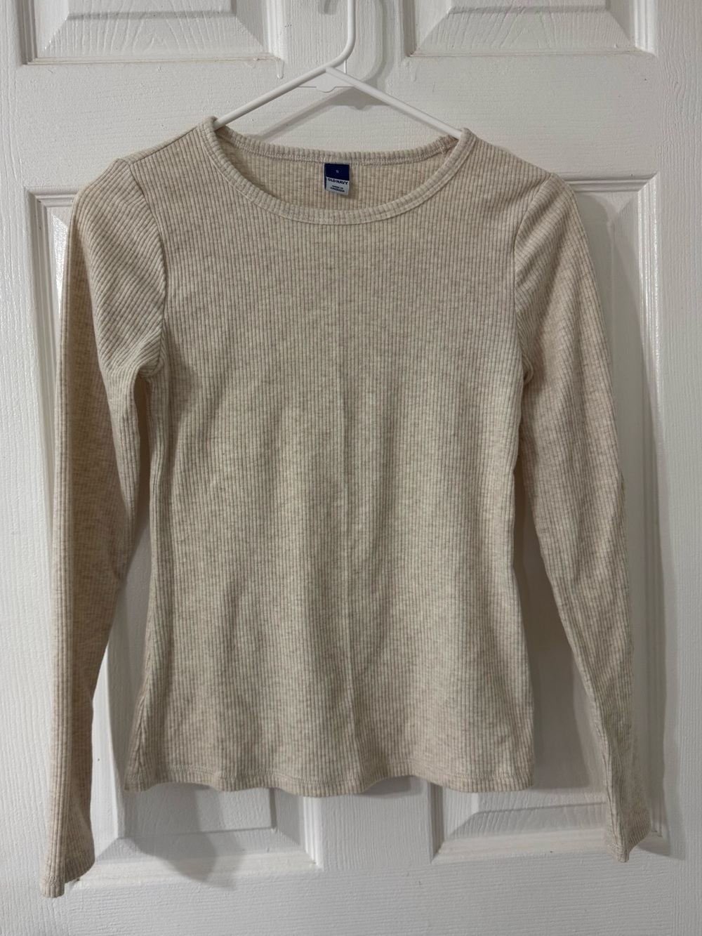 Old Navy Ribbed Crewneck Sweater - Neutral Cream